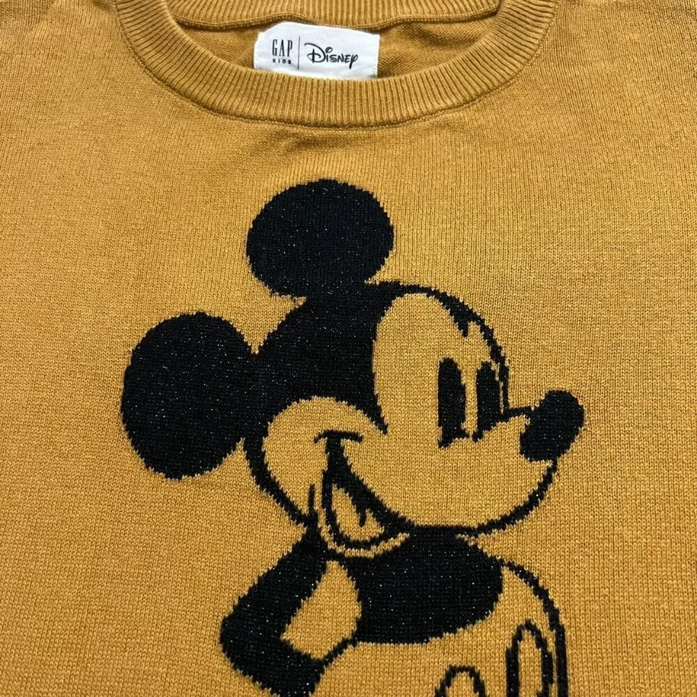 Gap Kids + Disney M (8Y) Mickey Mouse Intarsia Sweater
